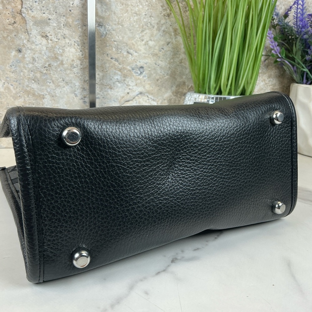 Coach Dempsey 22 Jacquard Black and Gray Signature Tote Hand Crossbody‎ Bag - Picture 10 of 13